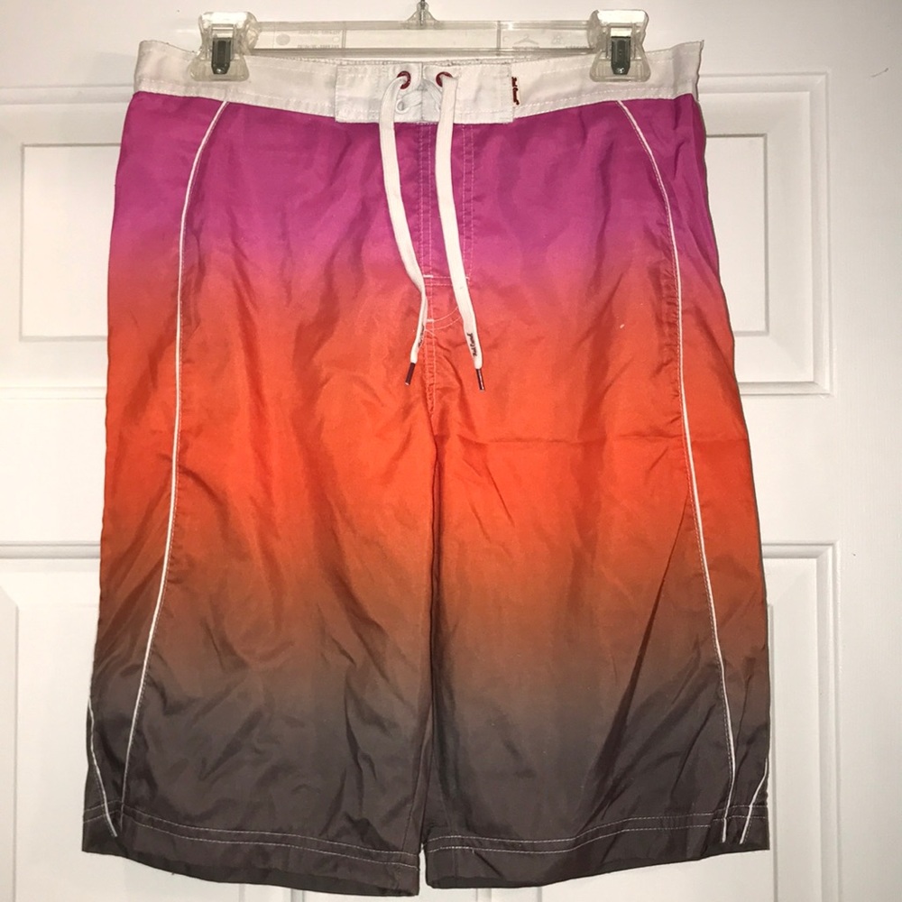 Boy’s Red Camel Swim Trunks